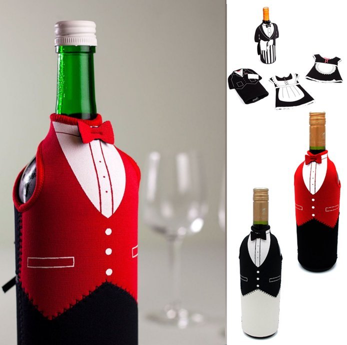 Original wine Butler and Maid Bottle jacket